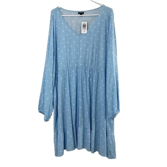 Torrid Lenny Long Sleeve Voluminous Skater Dress - 4 - Picture 15 of 16
